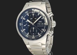 IWC Aquatimer Chronograph IW371928 (Onbekend (willekeurig serienummer)) - Zwart wijzerplaat 41mm Staal