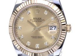 Rolex Datejust 41 126333 (2023) - Champagne wijzerplaat 41mm Goud/Staal