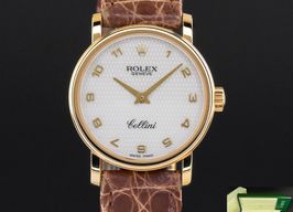 Rolex Cellini 6110 (2008) - Parelmoer wijzerplaat 26mm Geelgoud