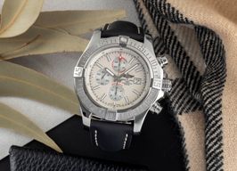 Breitling Super Avenger II A1337111/G779 (Unknown (random serial)) - Silver dial 48 mm Steel case