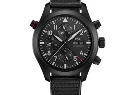 IWC Pilot Double Chronograph IW371815 (2025) - Black dial 44 mm Titanium case