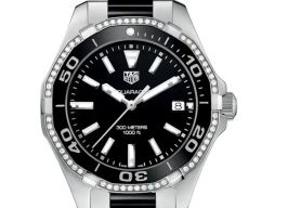TAG Heuer Aquaracer Lady WAY131G.BA0913 (2023) - Zwart wijzerplaat 35mm Staal