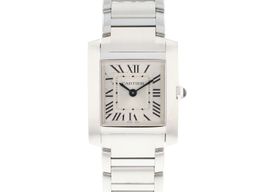 Cartier Tank Française WSTA0065 (2023) - Silver dial 21 mm Steel case
