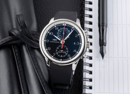 IWC Portuguese Yacht Club Chronograph IW390204 (Unknown (random serial)) - Black dial 45 mm Steel case