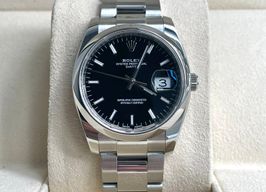 Rolex Oyster Perpetual Date 115200 (2017) - Zwart wijzerplaat 34mm Staal