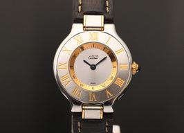 Cartier 21 Must de Cartier 1340 (2000) - Silver dial 28 mm Gold/Steel case