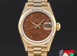 Rolex Lady-Datejust 69178 (1990) - Champagne dial 26 mm Yellow Gold case