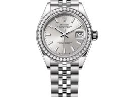 Rolex Lady-Datejust 279384RBR (2025) - Zilver wijzerplaat 28mm Staal