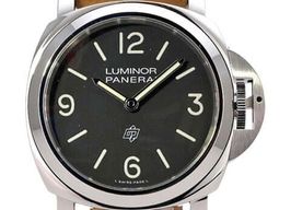 Panerai Luminor Base Logo PAM01086 (2021) - Zwart wijzerplaat 44mm Staal