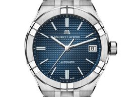 Maurice Lacroix Aikon AI6007-SS002-430-2 (2023) - Blauw wijzerplaat 39mm Staal