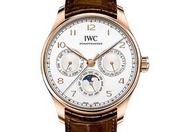 IWC Portuguese Perpetual Calendar IW344202 (2025) - Silver dial 42 mm Red Gold case