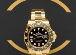Rolex GMT-Master II 116718LN (2016) - Black dial 40 mm Yellow Gold case