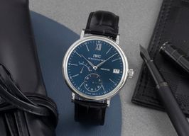 IWC Portofino Hand-Wound IW510106 (Onbekend (willekeurig serienummer)) - Blauw wijzerplaat 45mm Staal