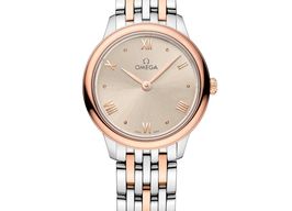 Omega De Ville 434.20.28.60.09.001 (2025) - Beige wijzerplaat 28mm Goud/Staal