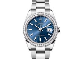 Rolex Datejust 36 126284RBR (2024) - Blauw wijzerplaat 36mm Staal