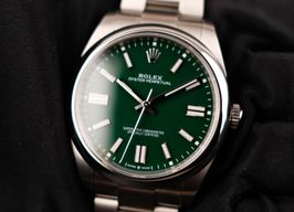 Rolex Oyster Perpetual 41 124300 (2023) - Green dial 41 mm Steel case