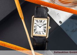 Cartier Tank Solo W5200004 (2015) - Silver dial 35 mm Yellow Gold case
