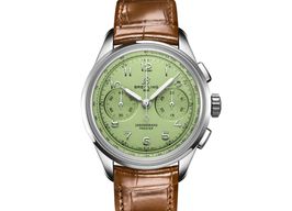 Breitling Premier AB0930D31L1P1 (2024) - Groen wijzerplaat 40mm Staal