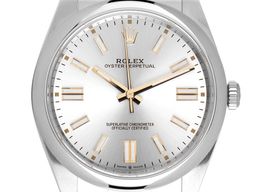 Rolex Oyster Perpetual 41 124300 (2022) - Zilver wijzerplaat 41mm Staal