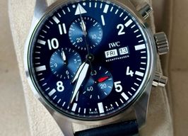 IWC Pilot Chronograph IW378003 (2025) - Blauw wijzerplaat 43mm Staal