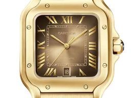 Cartier Santos WGSA0095 (2026) - Gold dial 40 mm Yellow Gold case