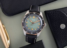 Oris Divers Sixty Five 01 733 7707 4337-Set (Onbekend (willekeurig serienummer)) - Groen wijzerplaat 40mm Staal