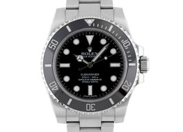 Rolex Submariner No Date 114060 (2015) - Black dial 40 mm Steel case