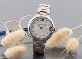 Cartier Ballon Bleu 33mm WE902044 (2015) - Silver dial 33 mm Gold/Steel case