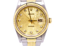 Rolex Datejust 36 16233 (1996) - Gold dial 36 mm Gold/Steel case