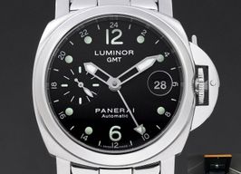 Panerai Luminor GMT Automatic PAM00160 (2004) - Zwart wijzerplaat 40mm Staal
