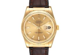 Rolex Datejust 36 116138 (Unknown (random serial)) - Gold dial 36 mm Yellow Gold case