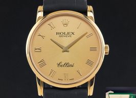 Rolex Cellini 5116 (2008) - Champagne dial 32 mm Yellow Gold case