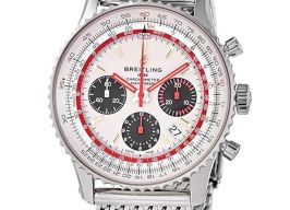 Breitling Navitimer 1 B01 Chronograph AB01219A1G1A1 (2023) - Zilver wijzerplaat 43mm Staal