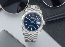 Rolex Datejust 36 126234 (Unknown (random serial)) - Blue dial 36 mm Steel case