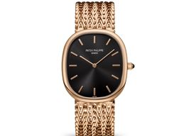 Patek Philippe Golden Ellipse 5738/1R-001 (2025) - Black dial 35 mm Rose Gold case