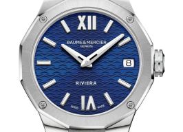 Baume & Mercier Riviera M0A10727 (2023) - Blauw wijzerplaat 33mm Staal
