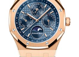 Audemars Piguet Royal Oak Perpetual Calendar 26574OR.OO.1220OR.03 (2023) - Blue dial 41 mm Rose Gold case