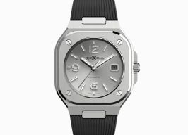 Bell & Ross Instruments BR05A-GR-ST/SRB (2025) - Zilver wijzerplaat 40mm Staal