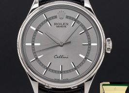 Rolex Cellini Time 50509 (2020) - Grijs wijzerplaat 39mm Witgoud