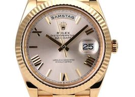 Rolex Day-Date 40 228238 (2018) - Silver dial 40 mm Yellow Gold case