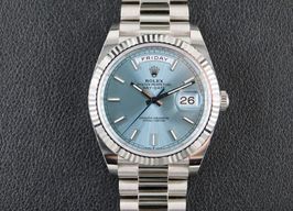 Rolex Day-Date 40 228236 (2024) - Blauw wijzerplaat 40mm Platina