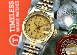 Rolex Lady-Datejust 69173 (1990) - Gold dial 26 mm Gold/Steel case