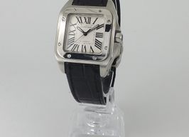 Cartier Santos 100 2878 (Unknown (random serial)) - White dial 33 mm Steel case