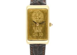 Corum Unknown 42400 (1990) - Gold dial 20 mm Yellow Gold case