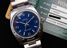 Rolex Oyster Perpetual 36 116000 (2014) - Blue dial 36 mm Steel case