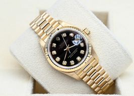Rolex Lady-Datejust 69178 (1987) - Zwart wijzerplaat 26mm Geelgoud