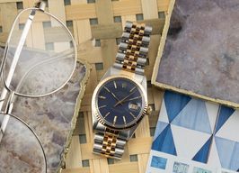 Rolex Datejust 36 16013 (1985) - Blauw wijzerplaat 36mm Goud/Staal