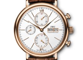 IWC Portofino Chronograph IW391025 (2023) - Zilver wijzerplaat 42mm Roségoud