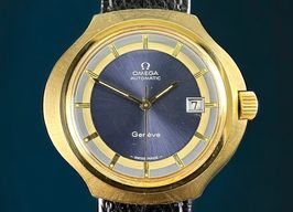 Omega Genève 166.121 (1973) - Blue dial 45 mm Gold/Steel case