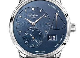 Glashütte Original PanoReserve 1-65-01-26-12-61 (2024) - Blue dial 40 mm Steel case